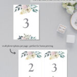 Printable Table Numbers 1 15 With Flower Pattern, Elegant Wedding   Free Printable Table Numbers 1 15 Printable Table Numbers 1 15 With Flower Pattern, Elegant Wedding   Free Printable Table Numbers 1 15