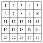 Printable+Number+Grid+1+25   Free Printable Numbers 1 25