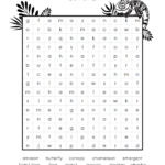 Rainforest Themed Free Printable Word Search   Precision Printables   Free Printable Word Search Puzzles For Middle School Students
