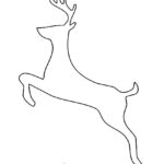 Reindeer Silhouette Stencil 02 | Free Stencil Gallery | Reindeer   Free Printable Reindeer Stencils