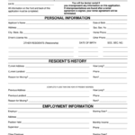 Rental Application Form   Fill Online, Printable, Fillable, Blank   Free Printable Application For Rental Property