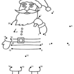 Santa Claus   Connect The Dots, Count1'S (Christmas)   Christmas Hard Dot To Dot Printable Free