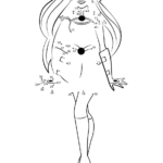 Starfire Dc Super Hero Girls Dot To Dot Printable Worksheet   Free Printable Dot To Dot Superhero