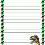 Stationery   Primarygames   Free Printable Worksheets   Free Printable Dinosaur Stationery