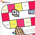 Super Easy No Prep Irregular Verbs Board Game For Esl Students   Free Printable Verb Games
