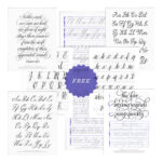 The Best Calligraphy Practice Paper | Molly Suber Thorpe   Free Printable Calligraphy Lined Paper