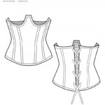 The Parker Corset   Free Sewing Pattern   Free Printable Corset Sewing Pattern