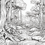 Tropical Rainforest Scenery Printable   Cool Coloring Pages For   Free Printable Rainforest Pictures