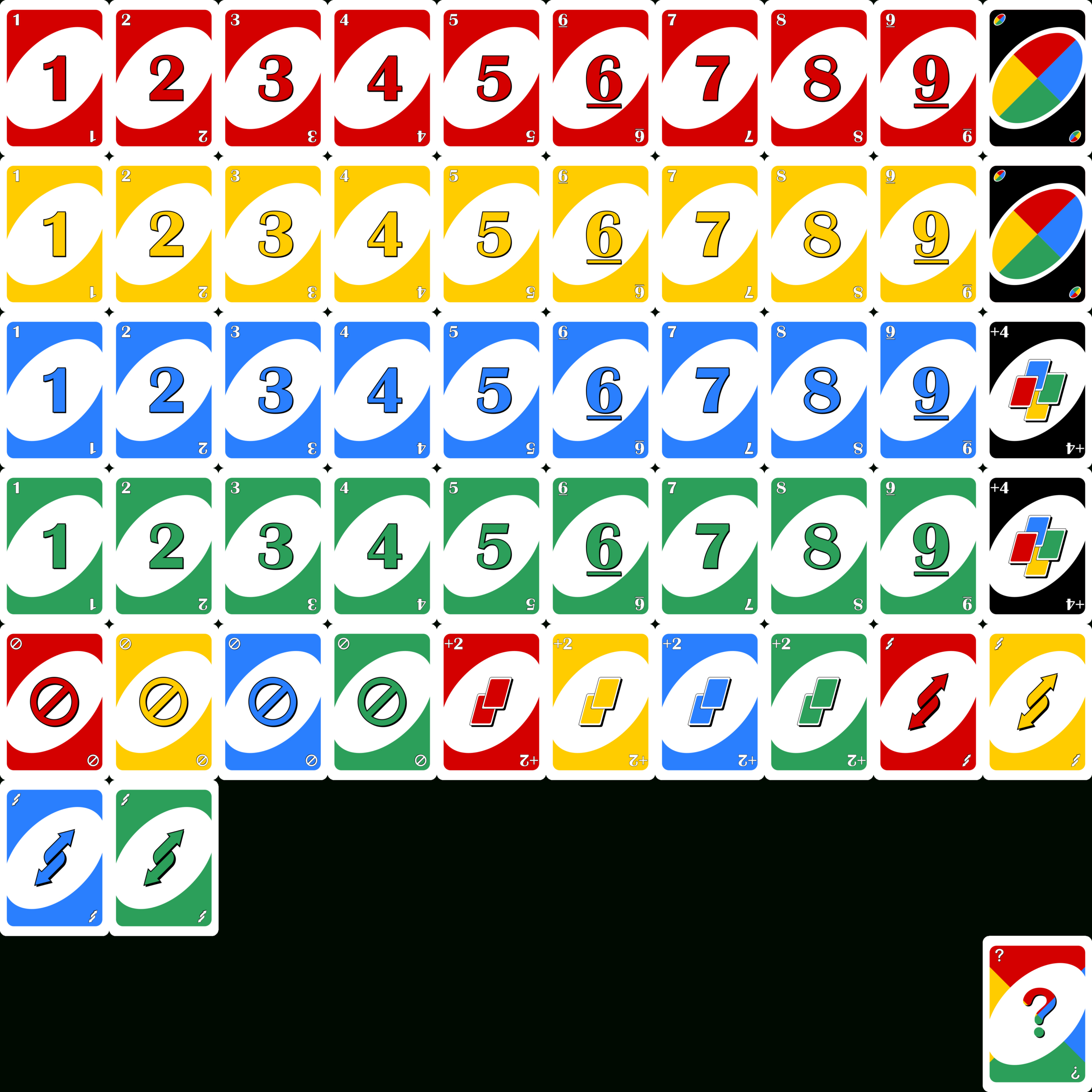 Uno Card Game Printable - Free Printable Uno Cards