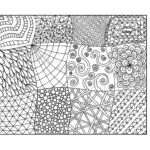 Zendoodle Malseite, Printable Pdf, Zentangle Inspiriert Page 11   Printable Zentangle Patterns