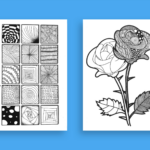 Zentangles | Mindfulness Activities For Kids | Lightly Sketched   Printable Zentangle Patterns