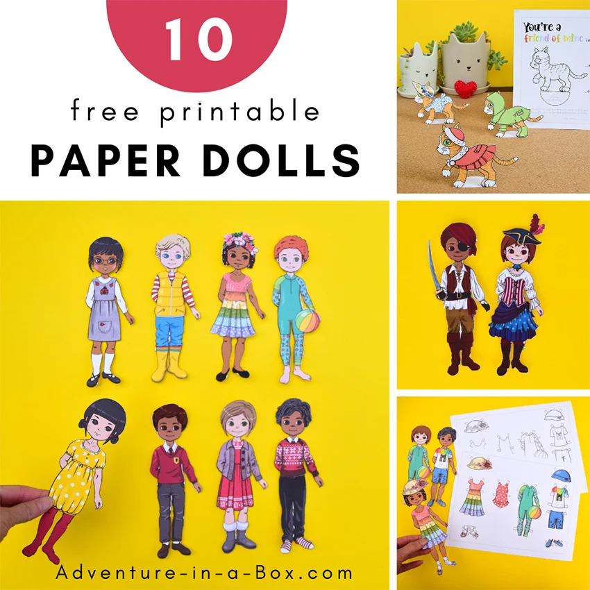 10 Free Printable Paper Dolls
