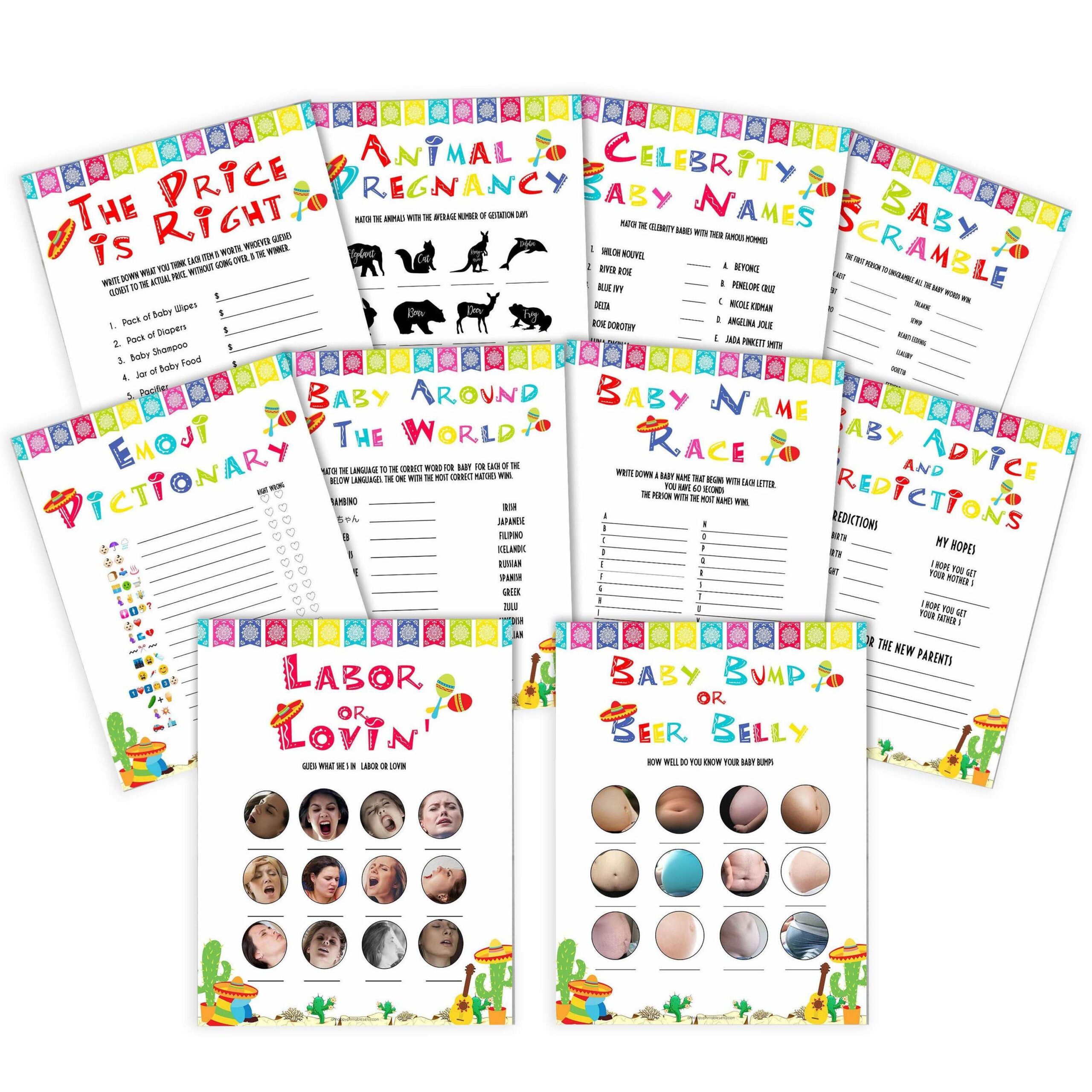 10 Mexican Fiesta Baby Games Bundle 10 Mexican Fiesta Baby Games Bundle