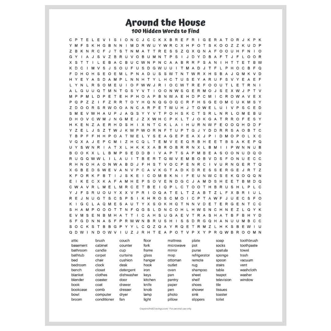 100 Word Word Search 100 Word Word Search