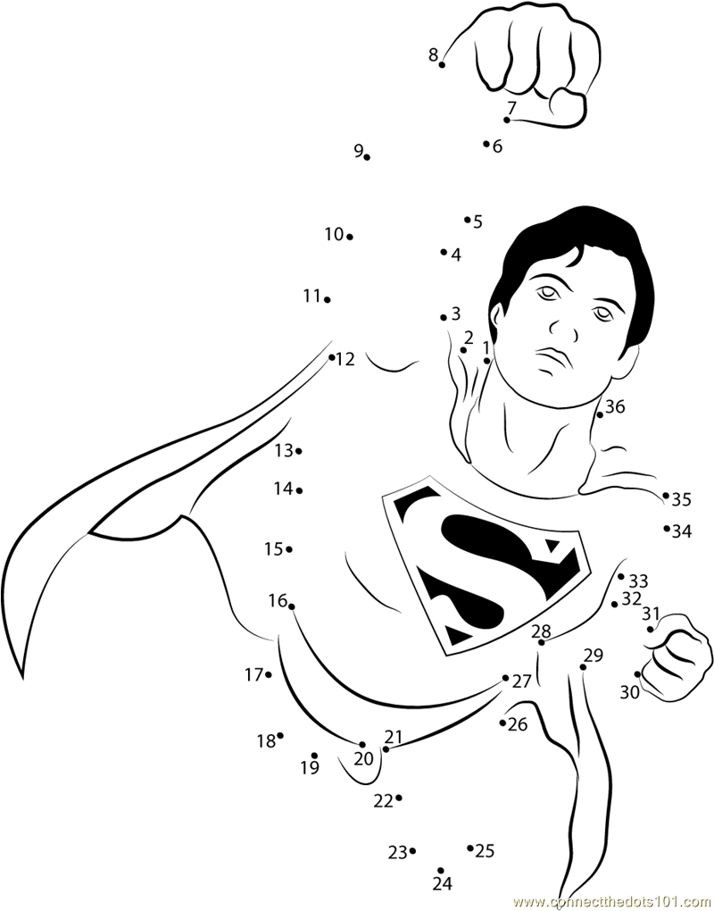 11836 Superman In Marvel Dot To Dot 11836 Superman In Marvel Dot To Dot