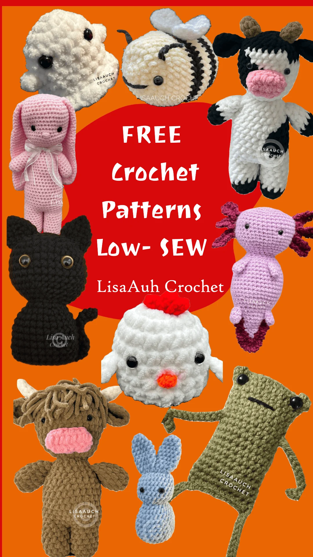 12 Free No Sew Crochet Toy Patterns