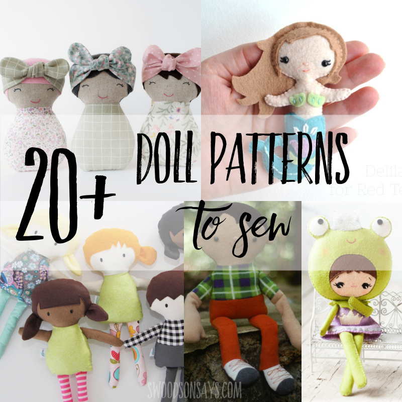free printable cloth doll sewing patterns