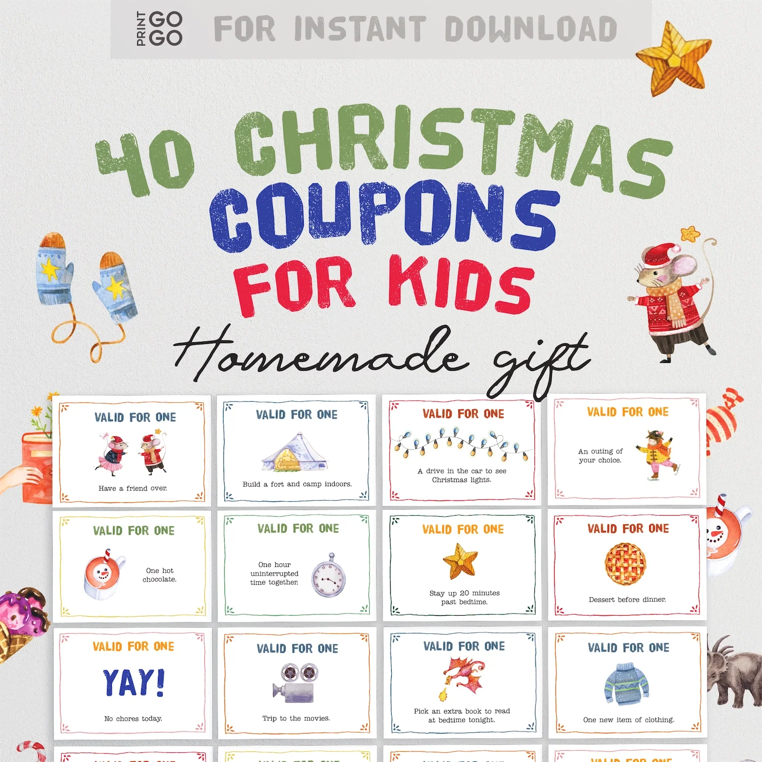 40 Christmas Coupons For Kids 40 Christmas Coupons For Kids