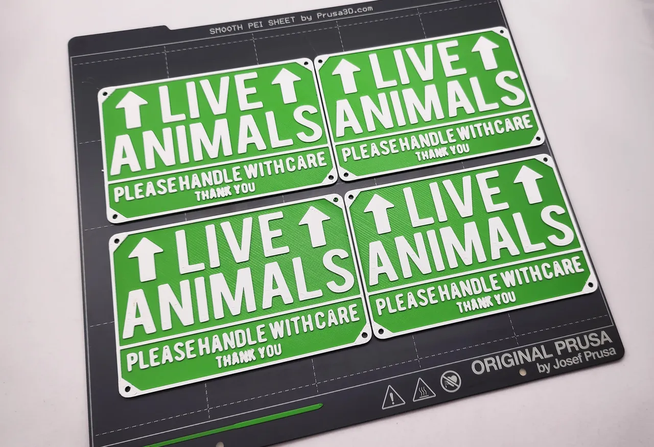 455804 Live Animals Sign 2 Color