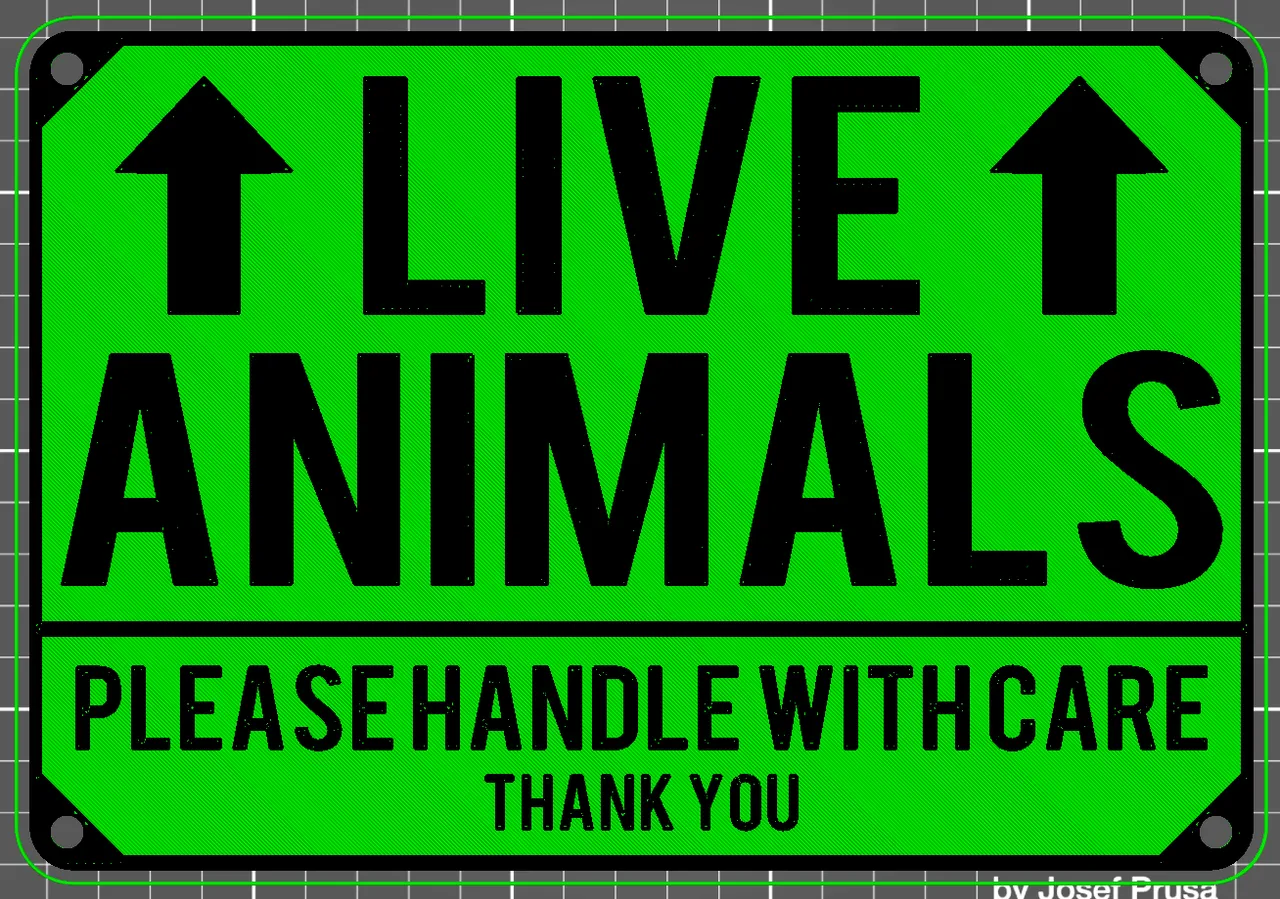 455804 Live Animals Sign 2 Color