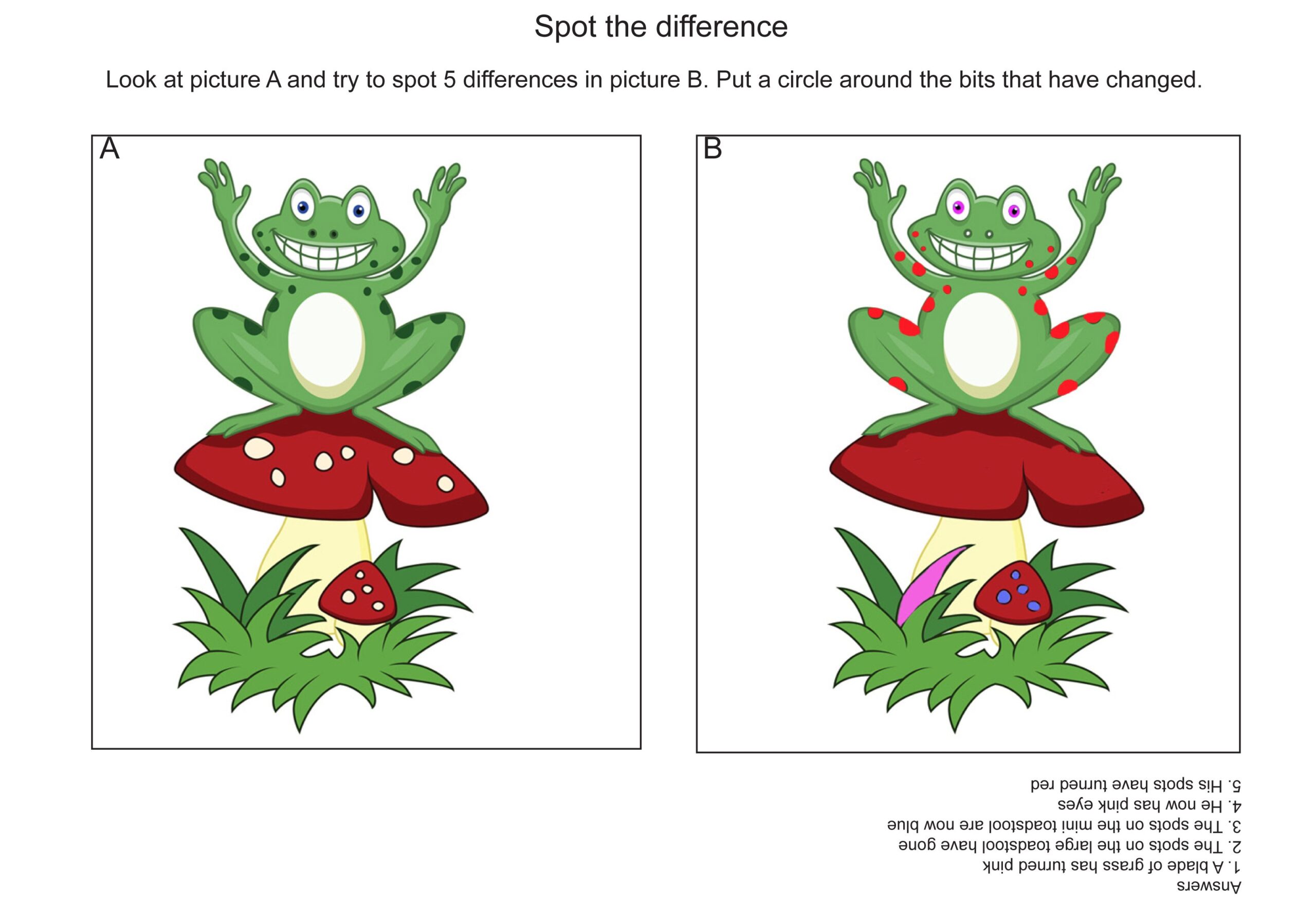 spot the difference for kids spot the difference for kids