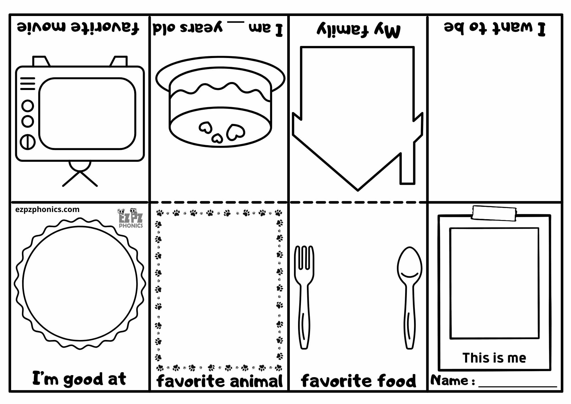 All About Me Mini Book For Kindergarten And Preschool Coloring Activity Download The Free Printable Pdf File Coloring All About Me Mini Book For Kindergarten And Preschool Coloring Activity Download The Free Printable Pdf File Coloring