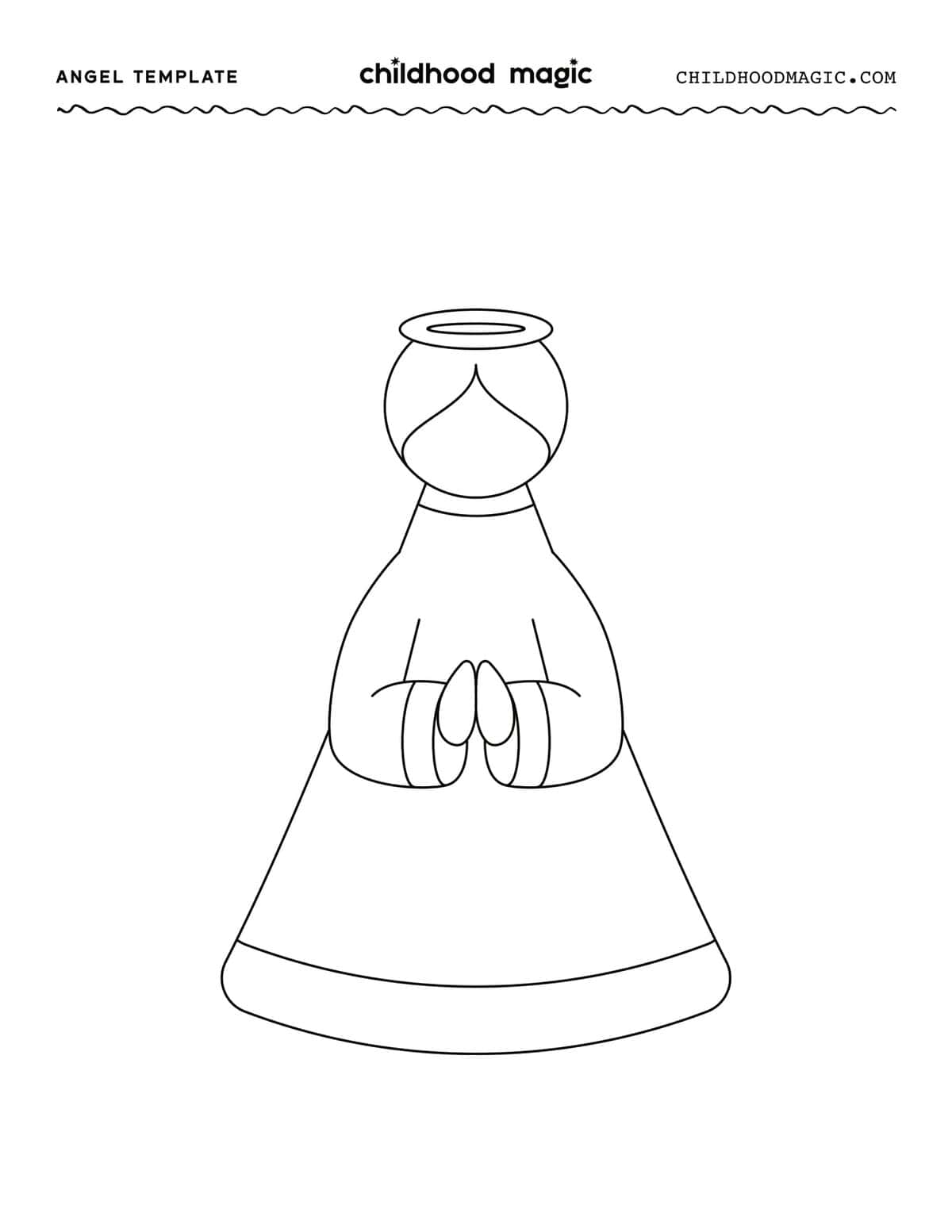 Angel Template Free Printable