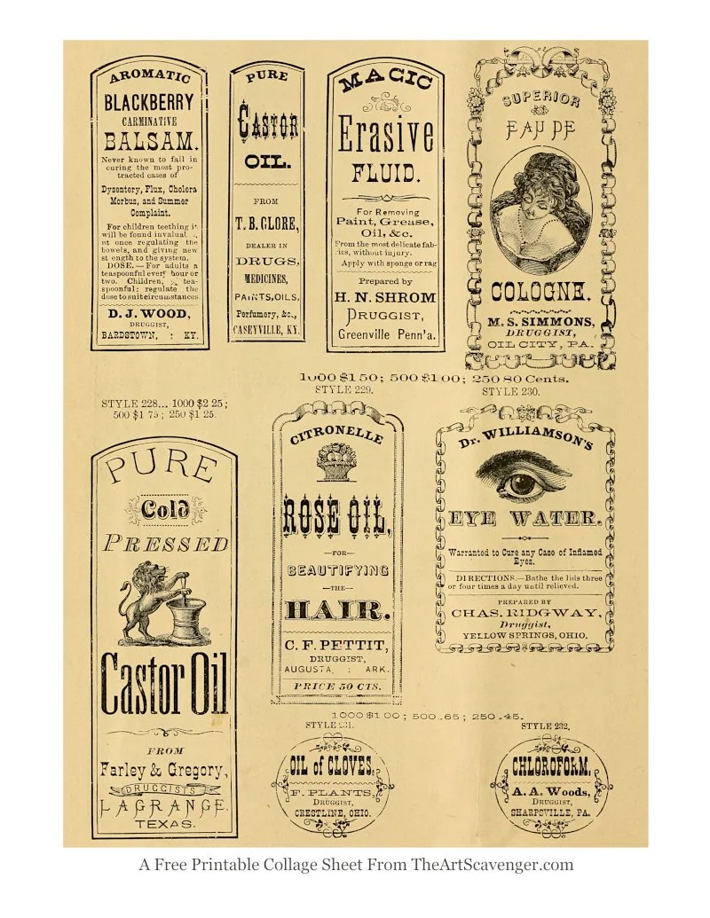 Apothecary Labels Apothecary Labels