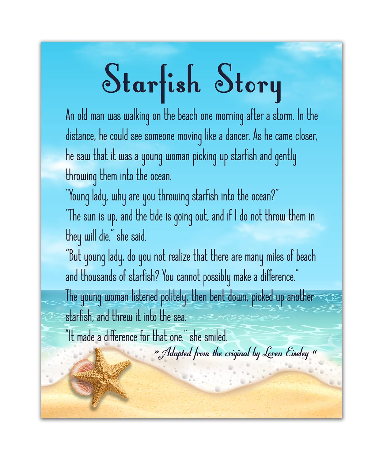 starfish story printable free