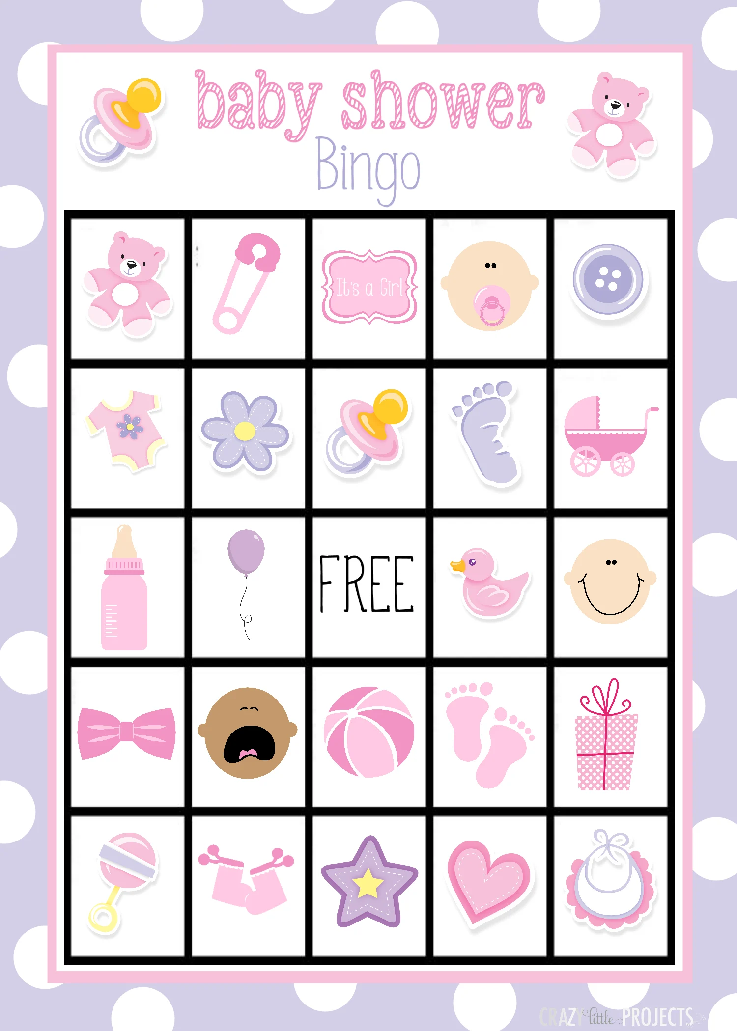 Baby Shower Bingo Cards Baby Shower Bingo Cards