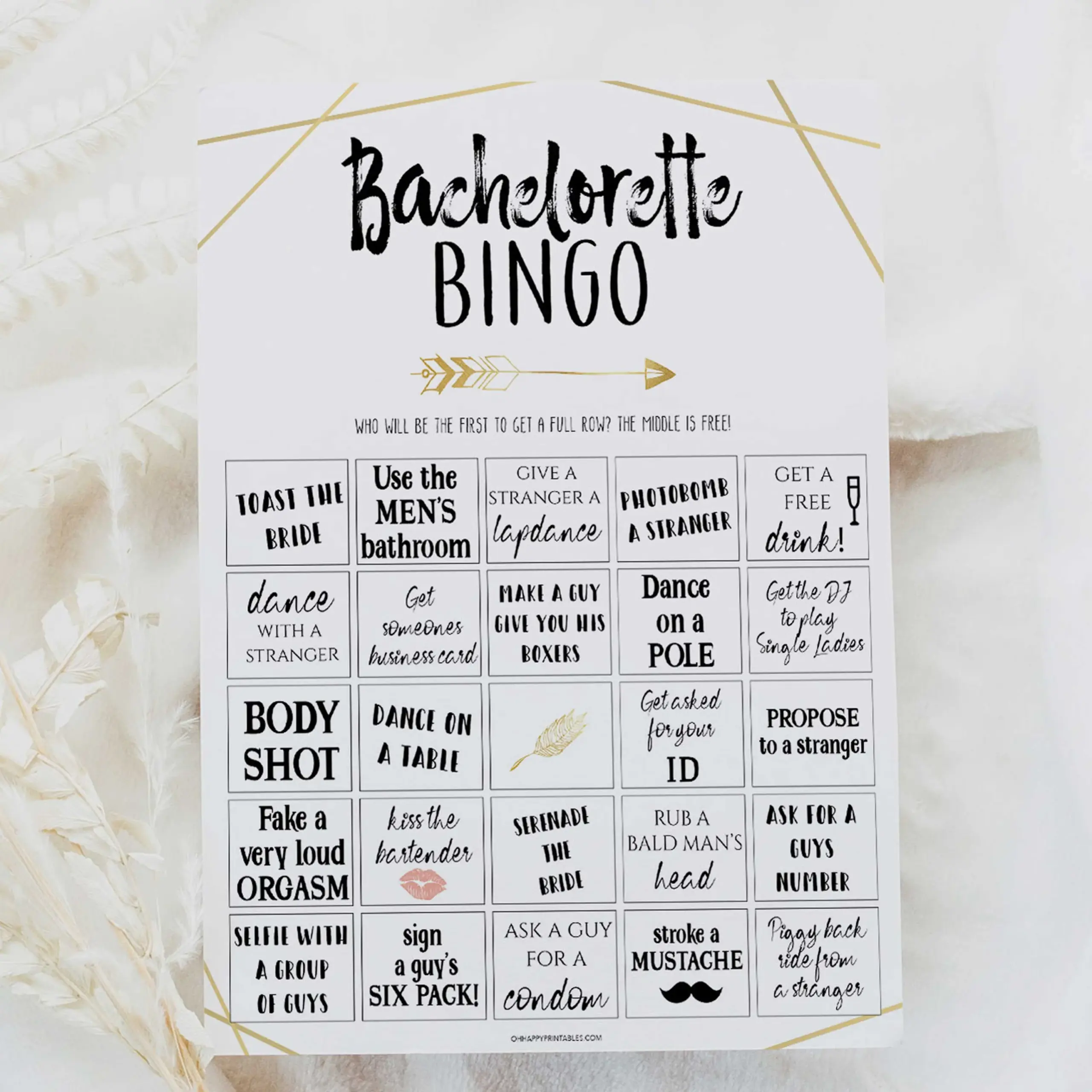 Bachelorette Party Bingo Bride Tribe Bachelorette Party Bingo Bride Tribe