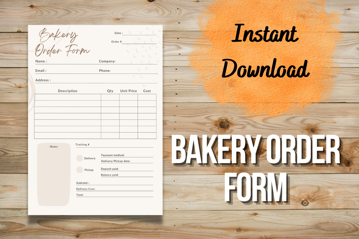 Bakery Order Form