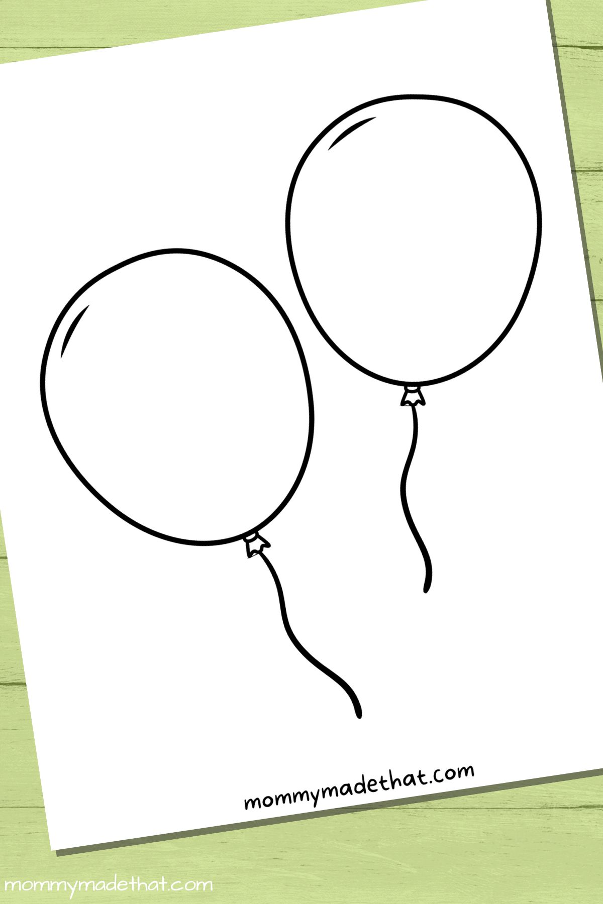 free printable pictures of balloons
