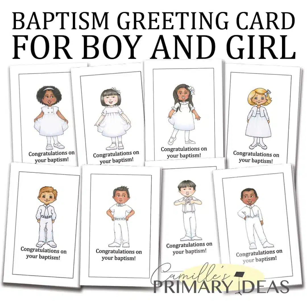 Baptism Card For Boy Or Girl