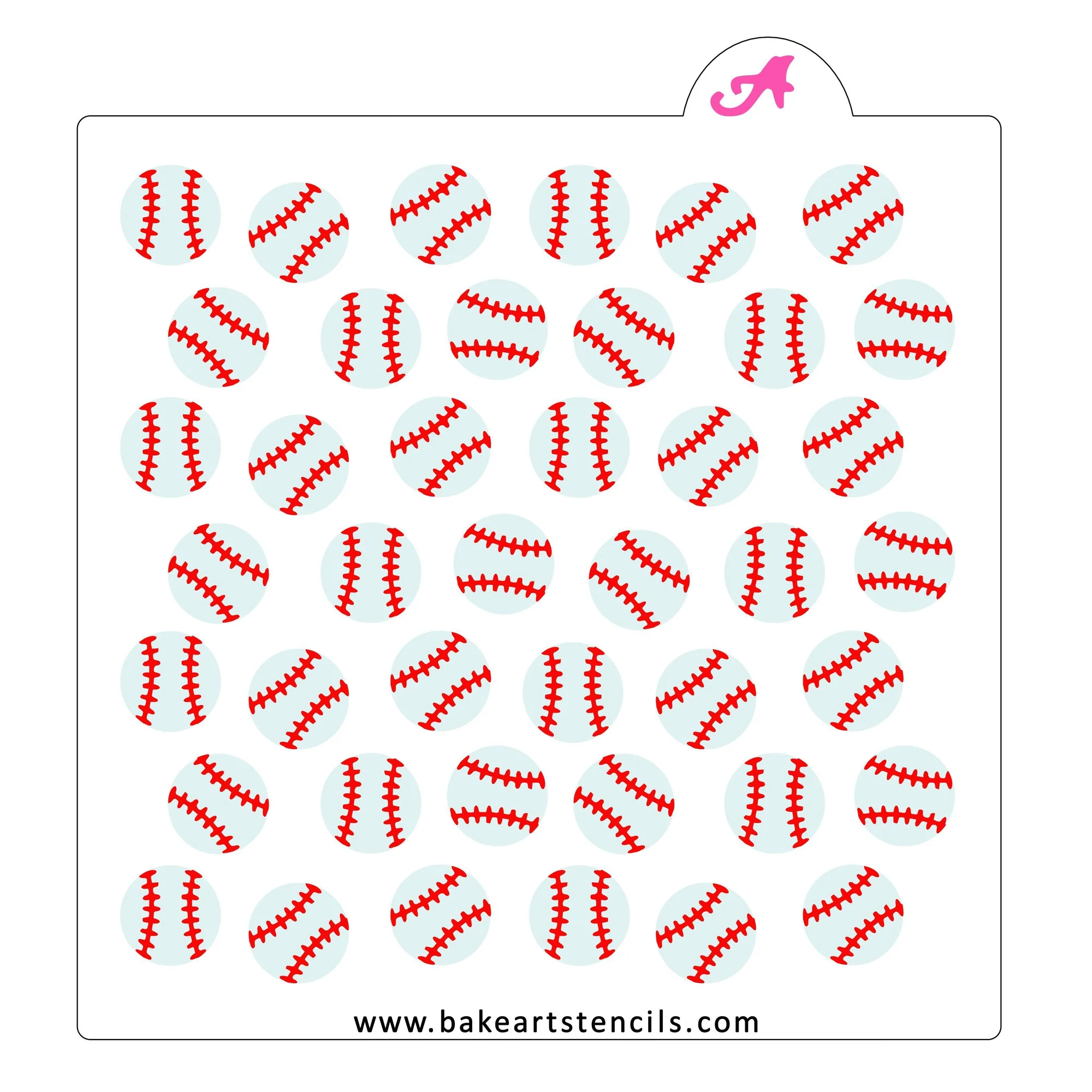 Baseballs Stencil Set Baseballs Stencil Set