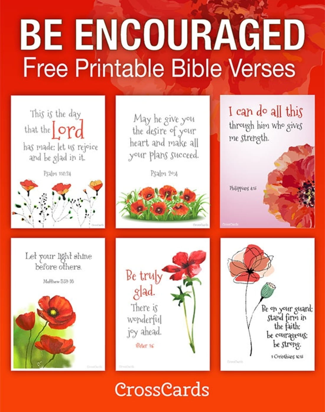 Be Encouraged Free Printable Bible Verses