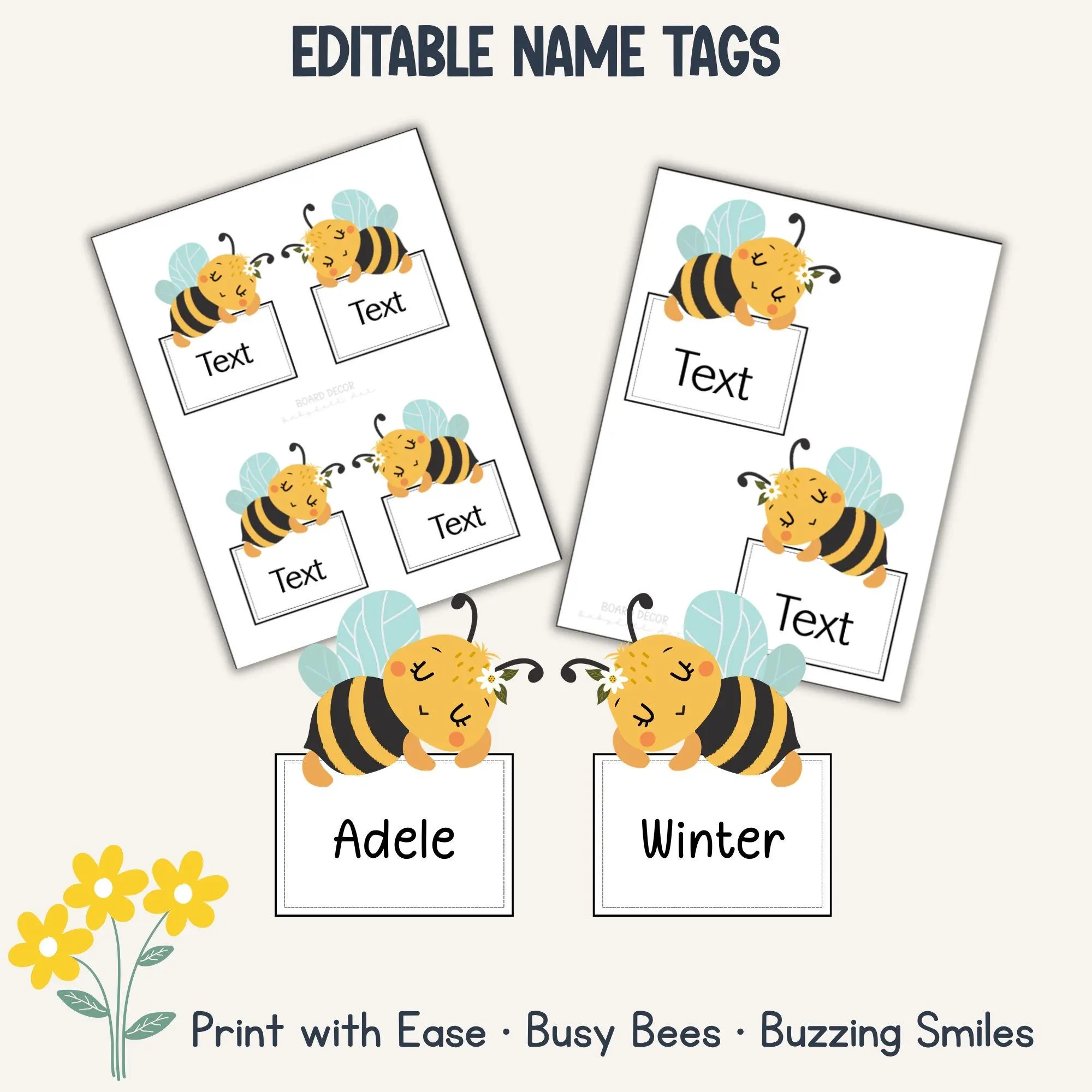 free printable bee name tags free printable bee name tags