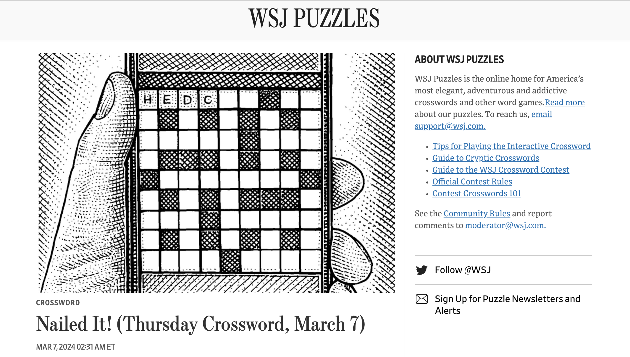 Best Newspaper Crosswords Best Newspaper Crosswords