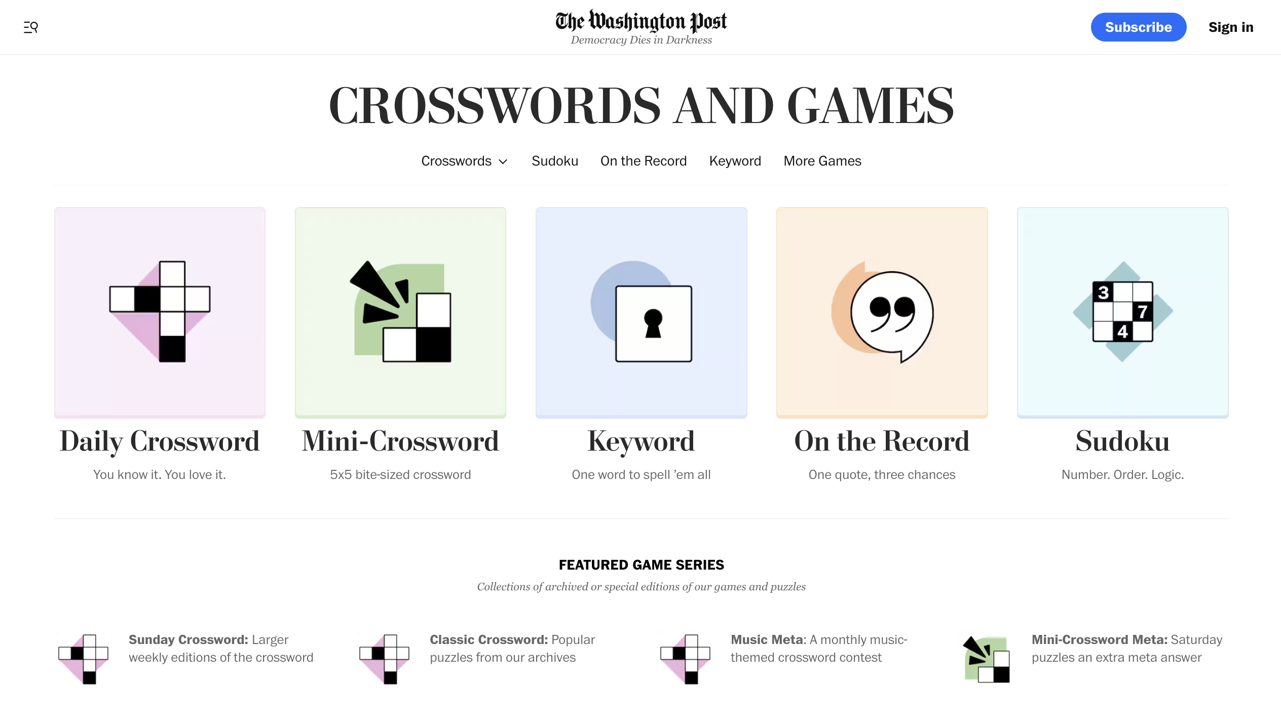 Best Newspaper Crosswords Best Newspaper Crosswords