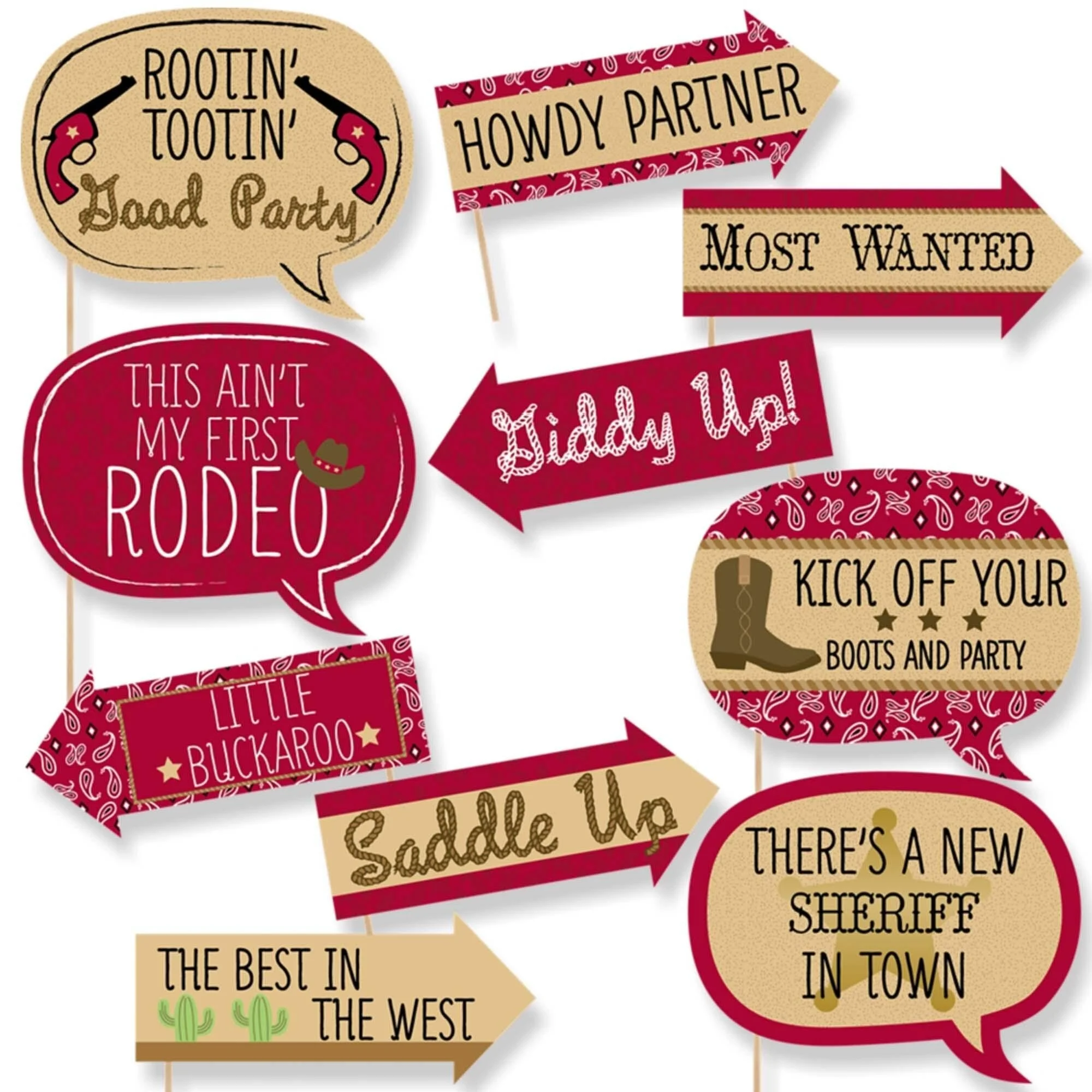 Big Dot Of Happiness Funny Little Cowboy Western Baby Shower Or Birthday Party Photo Booth Props Kit 10 Piece Big Dot Of Happiness Funny Little Cowboy Western Baby Shower Or Birthday Party Photo Booth Props Kit 10 Piece