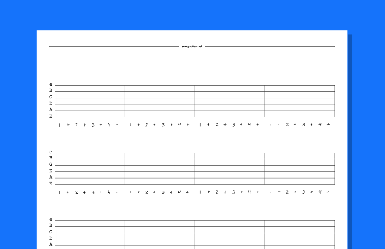 Blank Tabs Blank Tabs