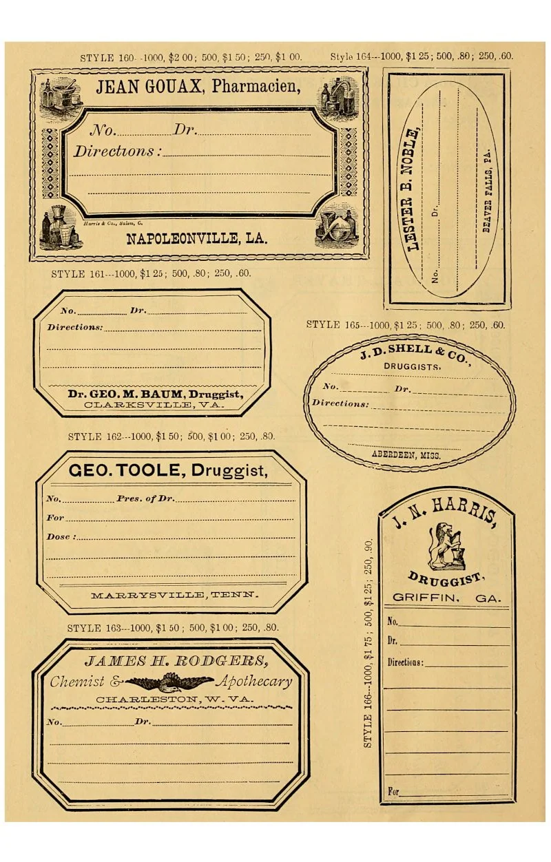 Blank Vintage Labels Ephemera Blank Vintage Labels Ephemera