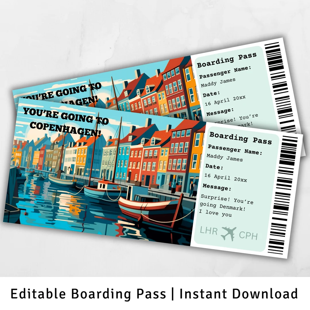 Boarding Pass Copenhagen Surprise