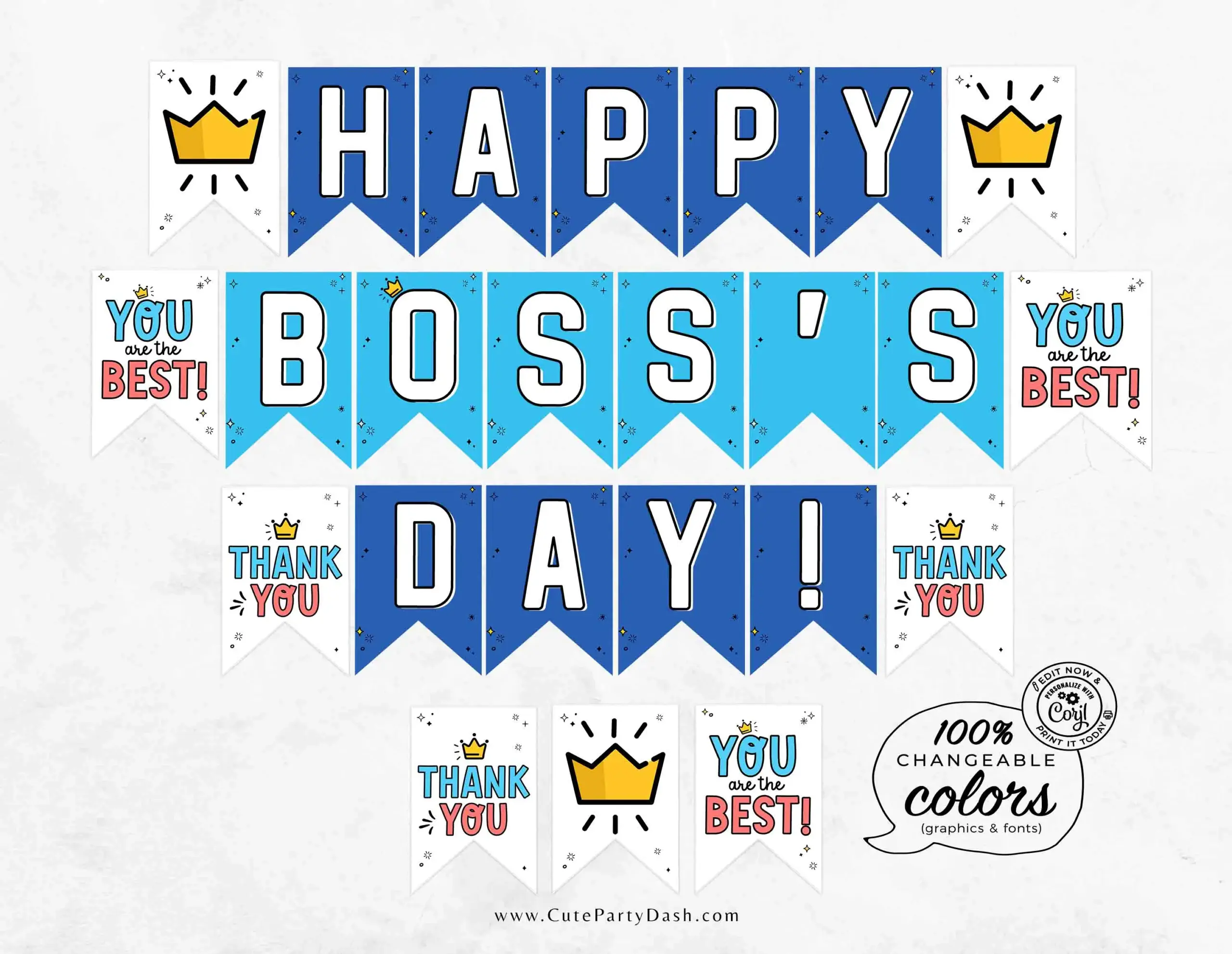 Bosss Day Banner Printable Instant Download Happy Bosss Day Editable National Bosses Day Sign Poster Boss Appreciation Men Women Card Bosss Day Banner Printable Instant Download Happy Bosss Day Editable National Bosses Day Sign Poster Boss Appreciation Men Women Card