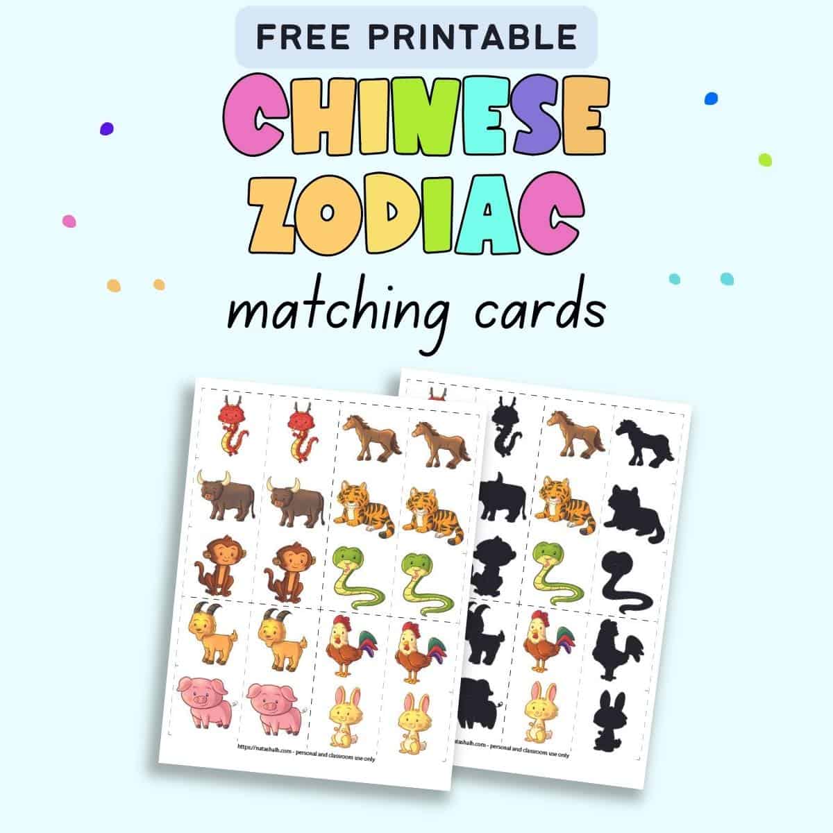 free printable chinese zodiac signs
