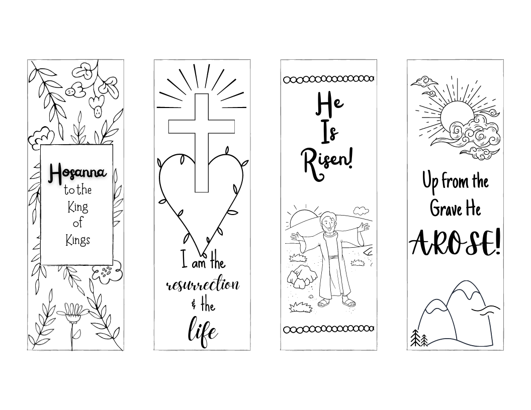 Christian Bookmarks Printable Color