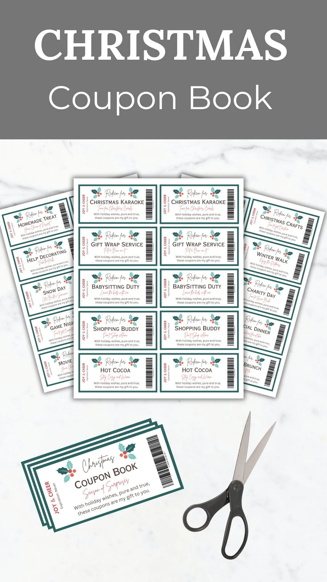 Christmas Coupon Book Printable Christmas Gift For Significant Other Christmas Coupon Book Printable Christmas Gift For Significant Other