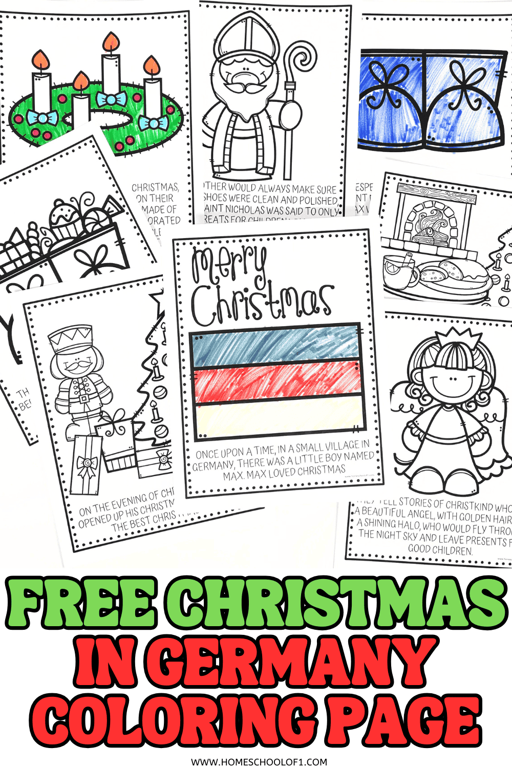 Christmas In Germany Coloring Pages Christmas In Germany Coloring Pages