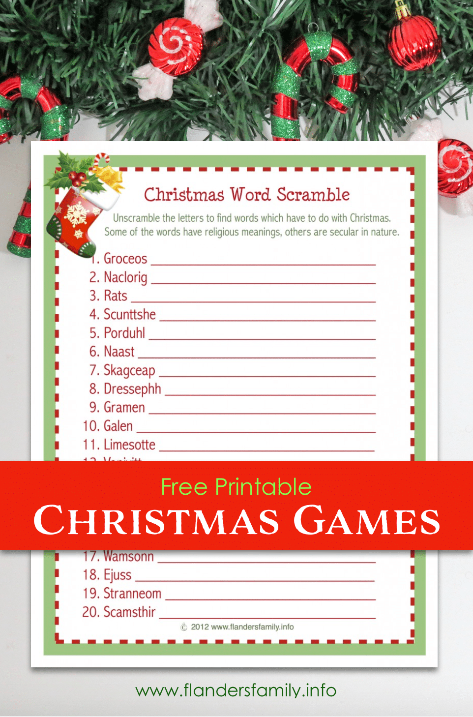Christmas Word Scramble Free Printable Christmas Word Scramble Free Printable