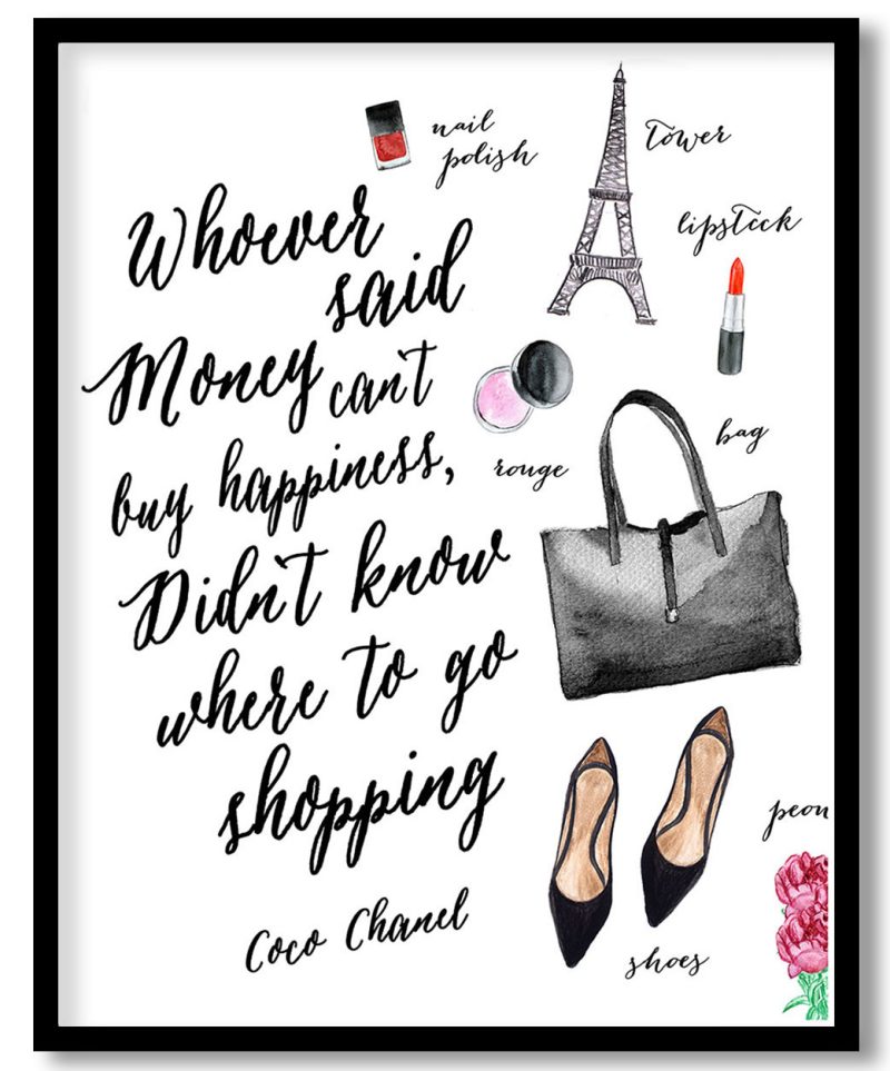 Coco Chanel Quote Chanel Decor Inspirational Print Chanel Poster Girls Room Decor Art Chanel Print Coco Chanel Quote Chanel Decor Inspirational Print Chanel Poster Girls Room Decor Art Chanel Print